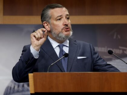 Sen. Ted Cruz (R-TX) speaks during a press conference on border security at the U.S. Capit