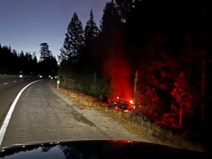 Tesla Semi-Truck on Fire