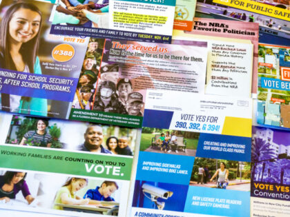 Miami Beach, voting advice and campaign mailers. (Photo by: Jeffrey Greenberg/Education Im