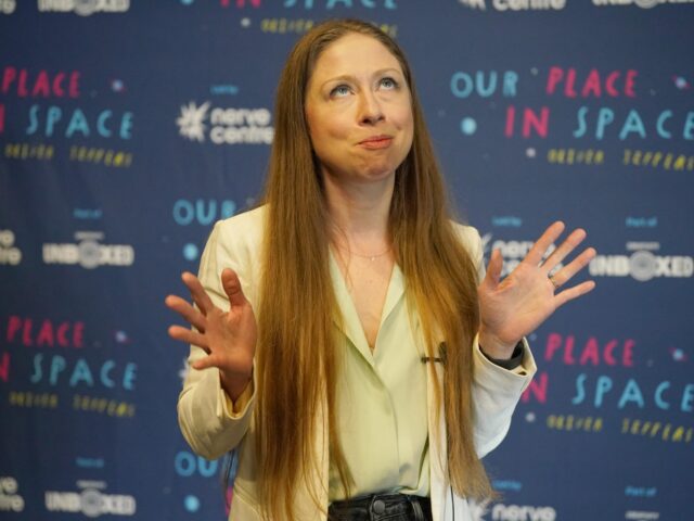 Chelsea Clinton in conversation at the Lyric Theatre in Belfast. Picture date: Wednesday J