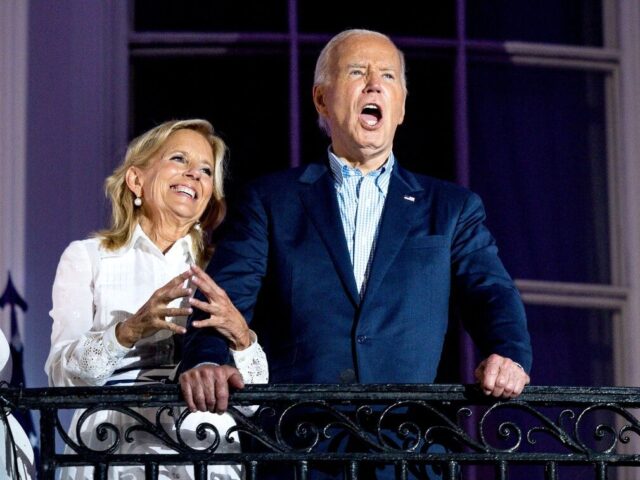 US First Lady Jill Biden, from left, President Joe Biden, Vice President Kamala Harris, an