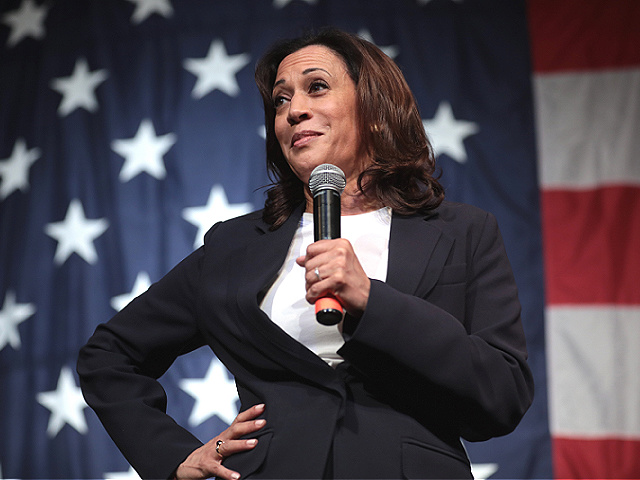 Inflation - U.S. Senator Kamala Harris speaking with attendees at the 2019 Iowa Democratic Wing Ding at Surf Ballroom in Clear Lake, Iowa. Aug. 9, 2019. (Gage Skidmore/Flickr)
