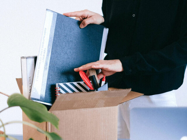 Woman Organizing Her Belongings