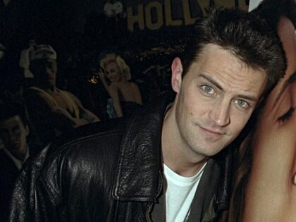 UNITED STATES - JANUARY 28: Actor Matthew Perry at Planet Hollywood where he was promoting