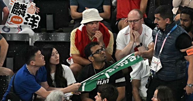 WATCH: Olympics Spectator Removed After Ripping Taiwan Supporter's Banner
