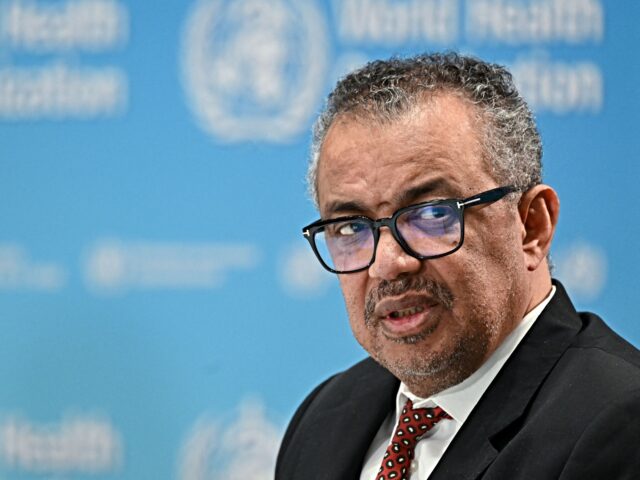 World Health Organization (WHO) chief Tedros Adhanom Ghebreyesus speaks at a press confere