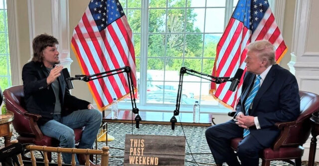 Trump Rips Harris's Record with Comedian Theo Von: Borders Are Bad, World Is Blowing Up, Kamala Complains but ‘Why Hasn’t She Fixed It’