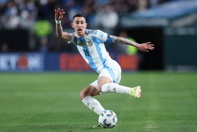 Angel Di Maria in action for Argentina