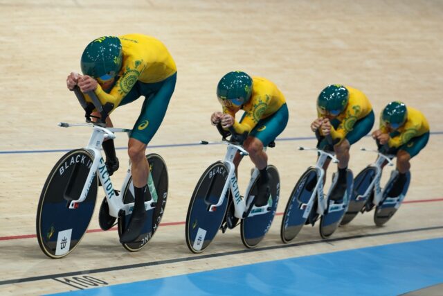 Australia shattered the men's team pursuit word record in the Olympic heats