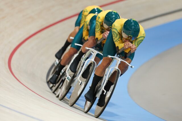 Australia won the men's Olympic team pursuit gold medal