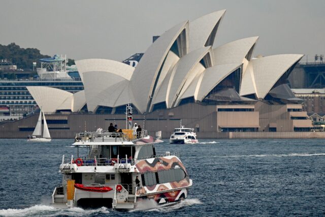 A boat in Sydney Harbour on August 20, where many residents welcomed new legislation that