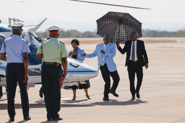 Botswana President Masisi welcomed gold medallist Letsile Tebogo at the airport