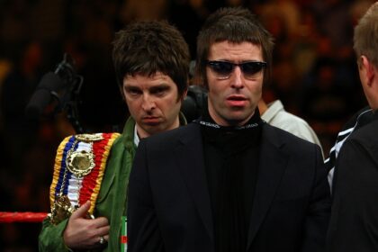 Brotherly love... Noel and Liam Gallagher of Oasis fame