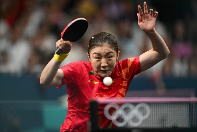 China's Chen Meng won women's singles table tennis gold in Paris on Sunday