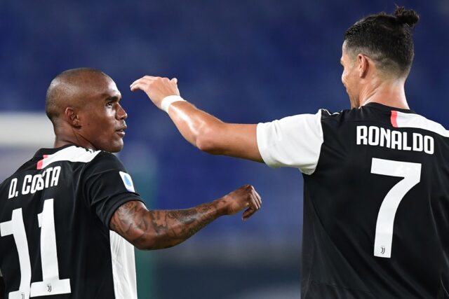 Cristiano Ronaldo's former Juventus team-mate Douglas Costa (left) will play in the A-Leag