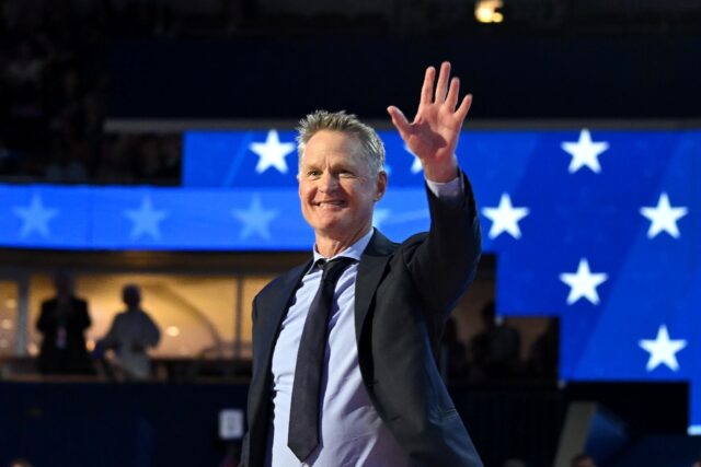 Golden State Warriors and Team USA head coach Steve Kerr took a dig at Donald Trump during