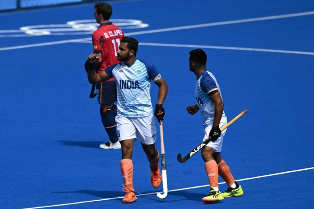 Harmanpreet Singh scored twice to deliver India the Olympic men's bronze medal with a 2-1