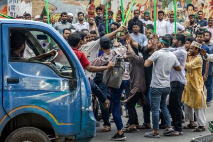 Mobs vowing to guard Bangladesh's student-led revolution roamed the site of a planned rall