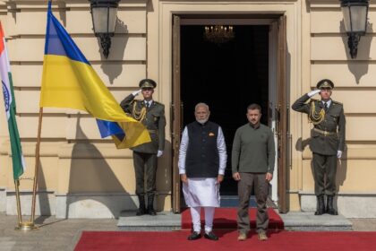 Modi's visit comes at a dramatic moment in the two-and-a-half year war, with a diplomatic