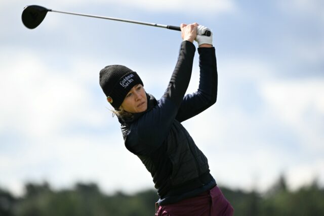 Nelly Korda shot to the top of the leaderboard on the second day of the women's British Op