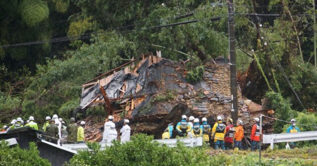 Typhoon Shanshan Hits Southern Japan