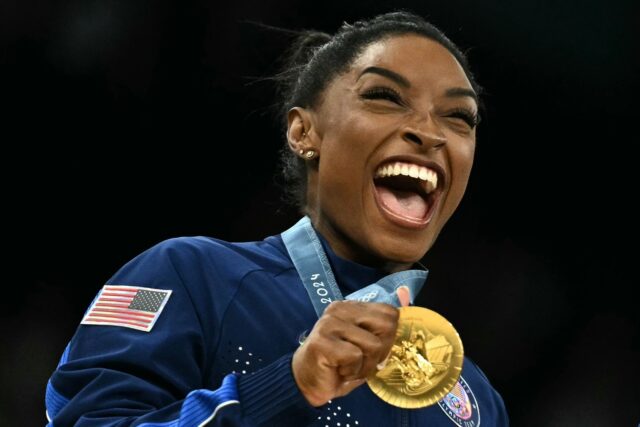 Returned with interest: Simone Biles