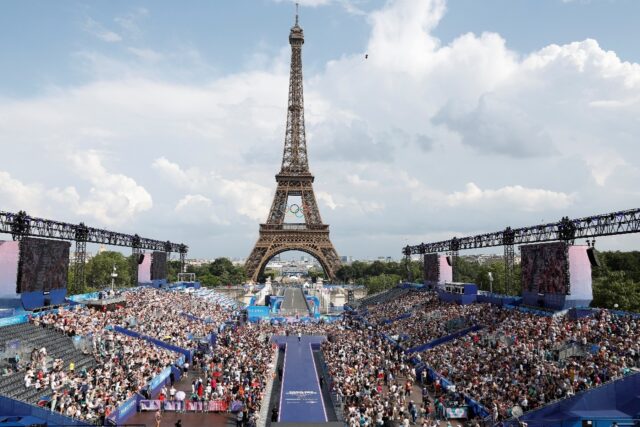 The so-called "Champions Park" where medallists can celebrate with fans has proved a succe