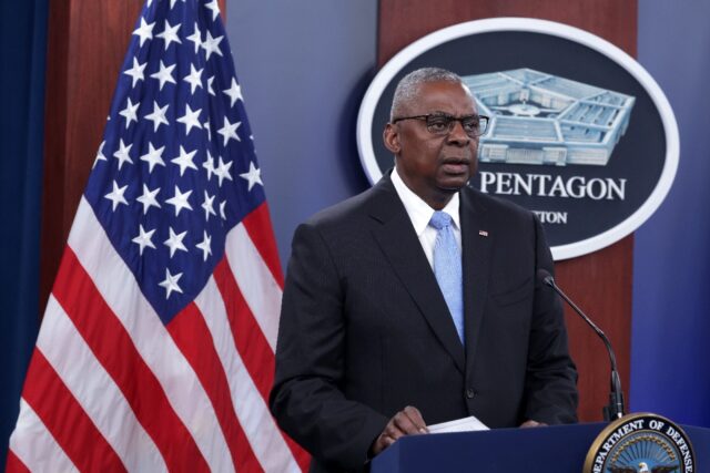 US Secretary of Defense Lloyd Austin, pictured at the Pentagon on July 25, 2024, has scrap
