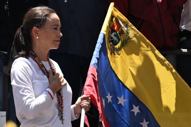 Venezuelan opposition leader Maria Corina Machado was barred from the presidential race by