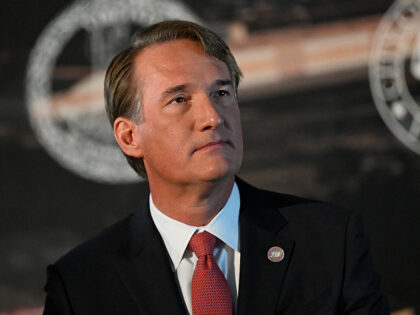 ALEXANDRIA,VA - DECEMBER 13 : Virginia Governor Glenn Youngkin at the announcement of the