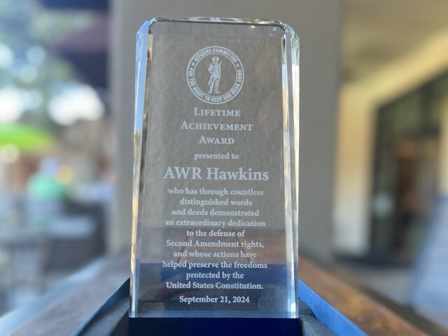 2A Lifetime Achievement Award AWR Hawkins