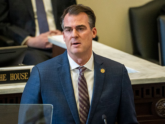 Oklahoma Gov. Kevin Stitt delivers his State of the State address at the Oklahoma State Ca