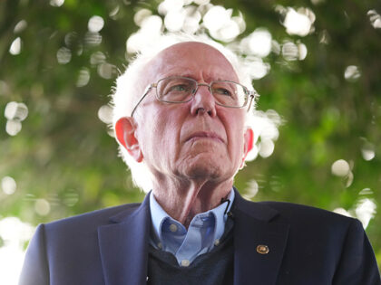 Iran - Sen. Bernie Sanders, I-Vt., addresses union workers in downtown Los Angeles on Frid