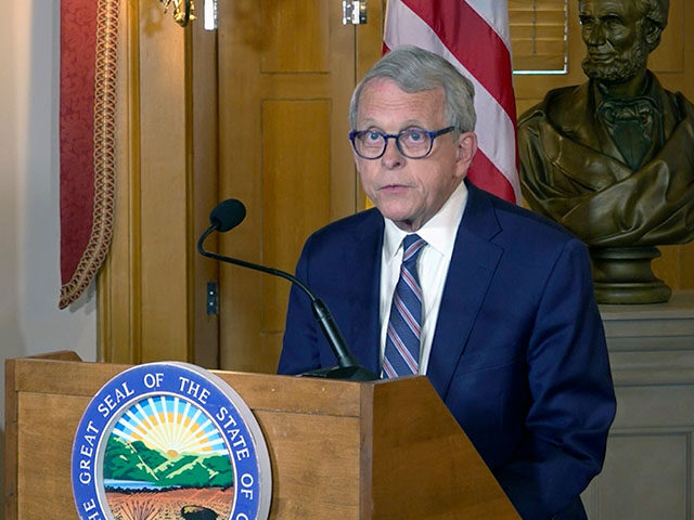 Ohio Gov. Mike DeWine speaks, Thursday, May 23, 2024 in Columbus, Ohio. A temporary fix al