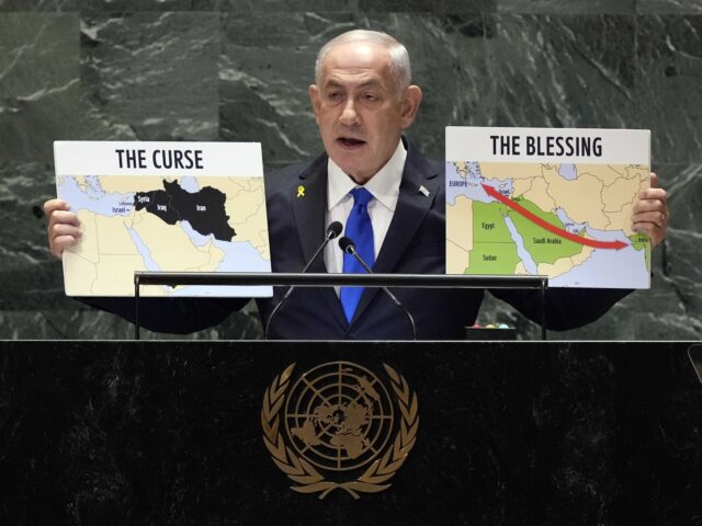 Israel Prime Minister Benjamin Netanyahu addresses the 79th session of the United Nations