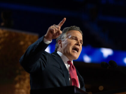 MILWAUKEE, WISCONSIN - JULY 16: US Senate candidate from Pennsylvania Dave McCormick speak