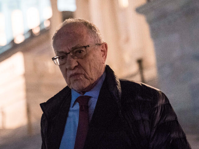 Attorney Alan Dershowitz, a member of President Donald Trump's legal team, leaves the