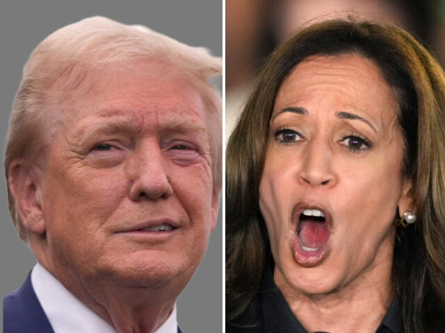 Donald Trump and Kamala Harris