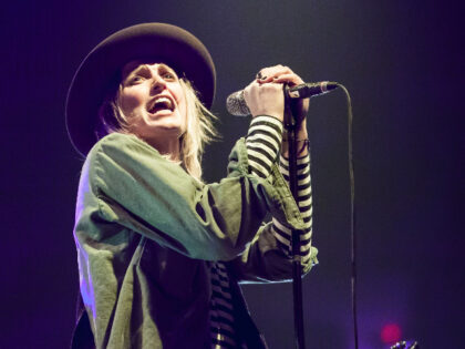 DETROIT, MI - MARCH 02: Emily Armstrong of Dead Sara performs at Joe Louis Arena on March