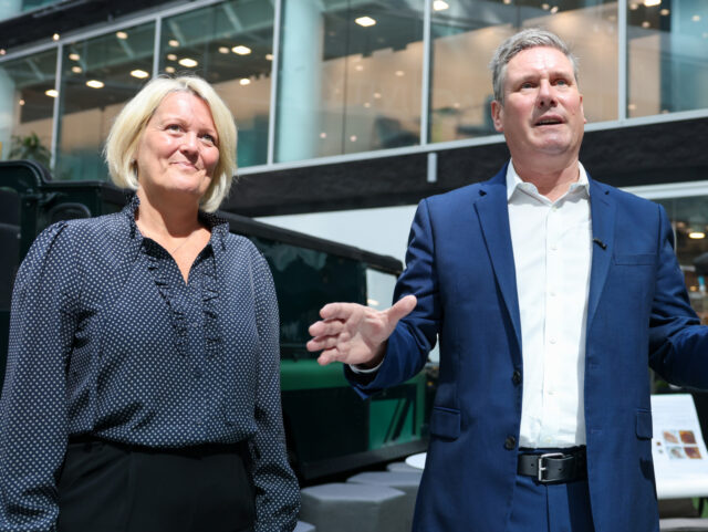 FILE: Keir Starmer, leader of the Labour Party, and Alison Rose, chief executive officer o