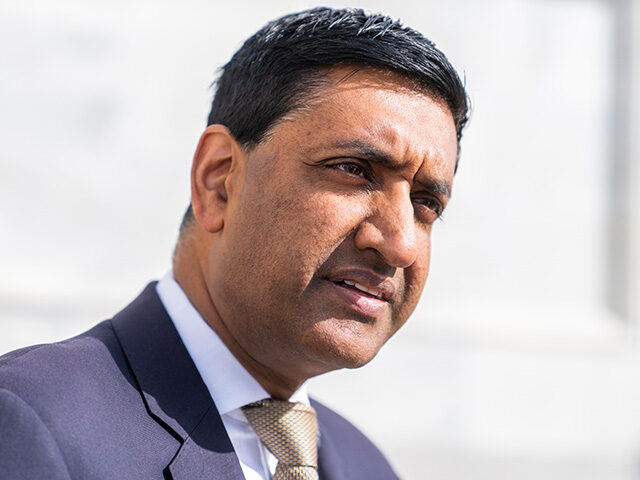 Rep. Ro Khanna, D-Calif., talks with reporters after the House passed the Protecting Ameri