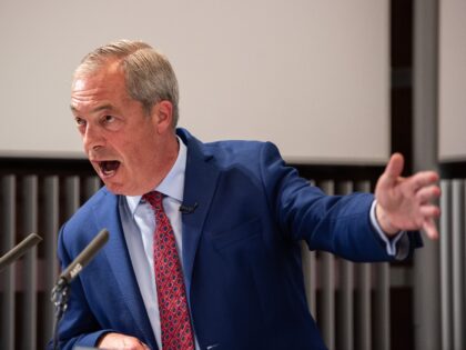 LONDON, ENGLAND - JULY 5: Leader of Reform UK, MP for Clacton, Nigel Farage speaks during