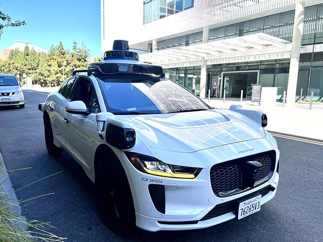 Front view of Waymo self driving car in San Francisco, California, August 20, 2024. (Photo