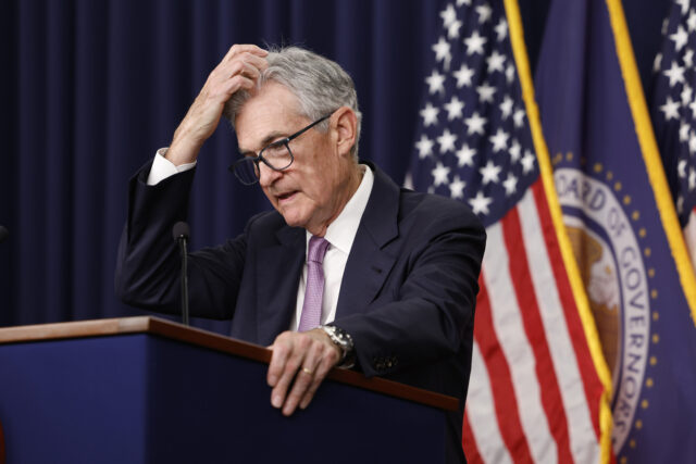 WASHINGTON, DC - SEPTEMBER 18: Federal Reserve Chairman Jerome Powell speaks during a news