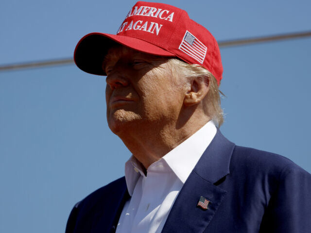 WILMINGTON, NORTH CAROLINA - SEPTEMBER 21: Former U.S. President Donald Trump speaks at a