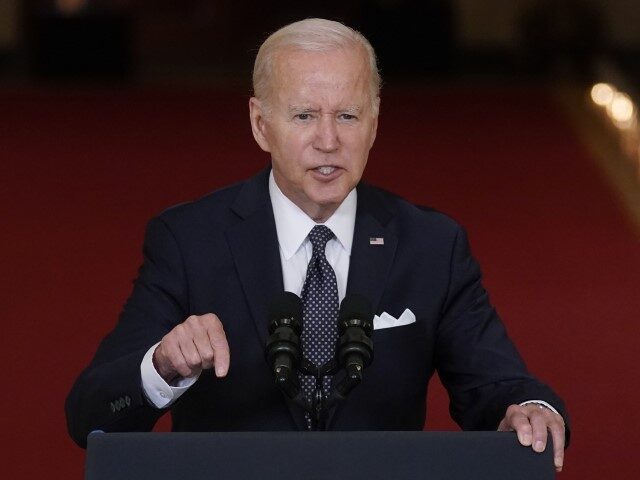 FILE - President Joe Biden speaks about the latest round of mass shootings, from the East