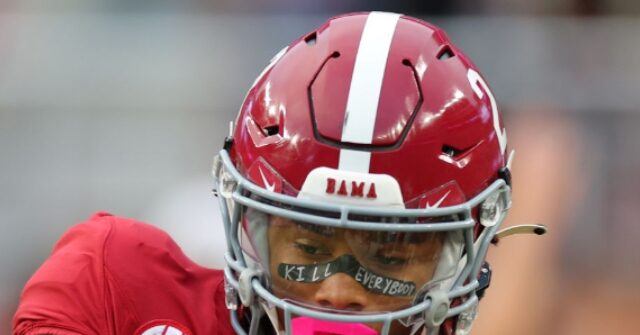 Bama's 17-Year-Old Freshman Writes Cryptic Message in Eye Tape Before Thrilling Win