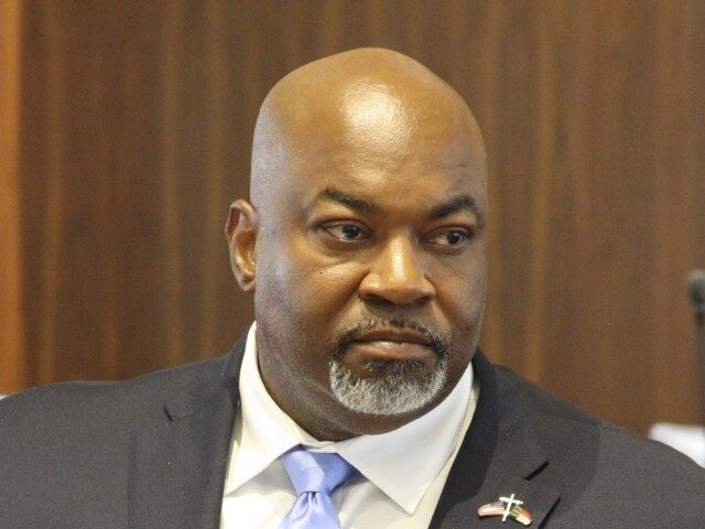 Lt. Gov. Mark Robinson speaks during the North Carolina Medal of Valor Ceremony at the Leg