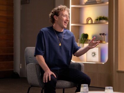 Mark Zuckerberg laughing