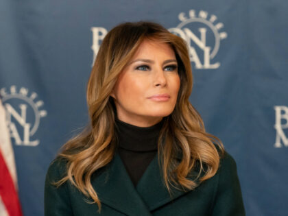 First Lady Melania Trump at the Boston Medical Center